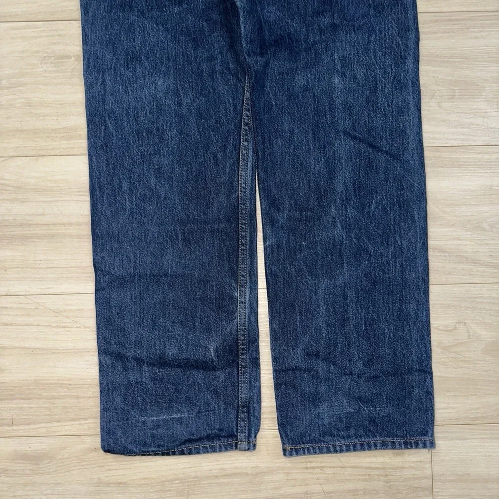 Vintage Levis 501 Jeans Mens 34x34 (Fits 32x31) Dark Wash Button Fly 90s Whisker